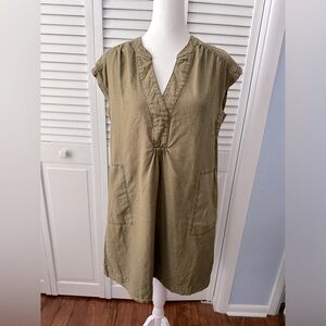 Anthropologie army green kimber tunic